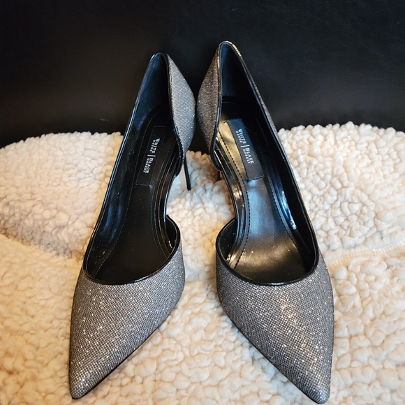 Size 7 silver heels - Picture 1 of 1
